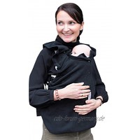 manduca by MaM Fleece Cover & Fleece Loopschal für Babytragen Snuggle Cover Black