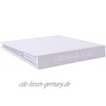 Baby-Fotoalbum Storch-Design 100 x 150 cm Weiß