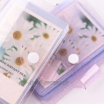 GLASSNOBLE Mini-Fotoalbum Karteneinband 36 Taschen Kartenhüllen wasserdicht kompatibel mit allen Digitalkameras