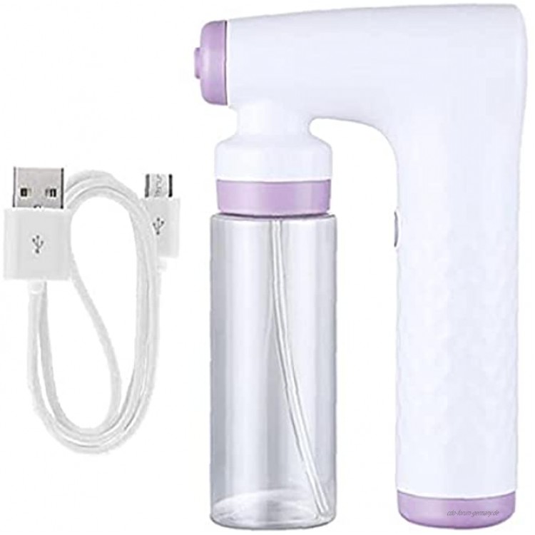 RRunzfon Gesicht Trink Sprayer 120ml Wiederaufladbare Handplastik Desinfektions Atomizer Rosa Wasser Replenishment Instrument