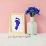 4 Farbenset Baby Stempelkissen,Baby Hand Fußabdruck-set,Baby Fuß- oder Hand-Abdruckset Set,leicht abzuwaschenschwarz + rot + blau + Gelb