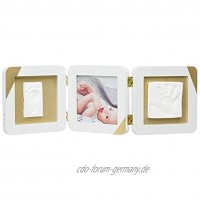 Baby Art 3601098600 Bilderrahmen dreiteilig und Foto für Baby Fußabdruck oder Handabdruck mehrfarbig
