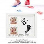 Baby Handabdruck Fußabdruck Lehm Fussabdruck Set für Neugeborene und Kleinkinder Baby Kinderzimmer Dekor Einzigartige Andenken Perfekte Geschenkidee für Kleinkinder Mütter und Väter