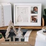 Baby-Handabdruck- und Fußabdruck-Herstellerkit für neugeborene Jungen und Mädchen Souvenirs Babygeschenke und Babygeschenke personalisierte Erinnerungskunst-Fotorahmen für Babyregistrierungsformulare