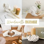 EasyCrafts® Handabdruck Set für Paare Natürliche Materialien 3D Gipsabdruck für Zwei Erwachsene Hände Für einzigartige Erinnerungen zur Hochzeit Jahrestag Geburtstag DIY Geschenk