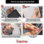 REIGNDROP Clean-Touch Stempelkissen für Baby-Fußabdrücke Handabdruck Haustierpfotenabdrücke ungiftig schmierfest langlebige Andenken