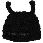 Aiyrchin Baby-Fotografie Kostüm Outfits Crochet Beetle Hut Caps Foto Prop Kleidung für Neugeborene 2ST