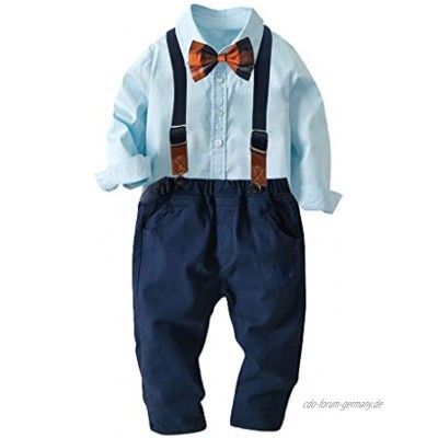 Allence Kinder Baby Kleinkind Jungen Kleider Coat Kleidung Gentleman Baumwolle mit Ärmeln Herbst Kleidung des Babys Taufe Hochzeit Anzüge Hemd 0-24M
