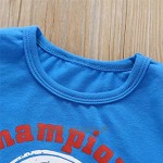 Baby Jungen Karikatur Brief T-Shirt Tops + Kurze Hose Outfits Einstellen