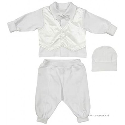 Baby Jungen Taufbekleidung Taufanzug Festlich Anzug 3 teilig