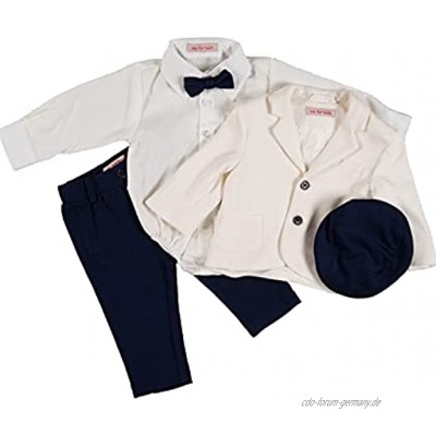 Cocolina4kids Taufanzug Baby Jungen Anzug Hochzeitsanzug mit Sakko Taufset Blau Festanzug
