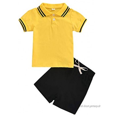 Kleinkind Jungen Mode Streifen T-Shirt Tops + Hosen Outfits Einstellen