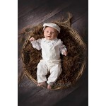 Soffi Kids Taufanzug Junge Baby Anzug weiß Festanzug Hochzeitsanzug Anzug Set aus Cord