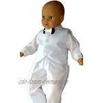 Taufanzug Baby Junge Kinder Kind Taufe Anzug Hochzeit Anzüge Festanzug 4tlg K5 4 Weiß