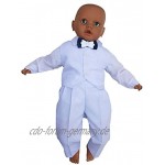 Taufanzug Baby Junge Kinder Kind Taufe Anzug Hochzeit Anzüge Festanzug 4tlg K5 4 Weiß