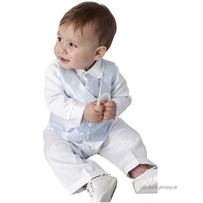 V.C. Baby Jungen Taufanzug 4tlg. blau Babyanzug