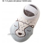 Yihaifu 1 Paar Baby Socken Cartoon Erwärmung Socken Erwärmung Säuglingsbodensocken mit Anti-Rutsch-Mustern Typ 3 Grau M 1-3 Jahre