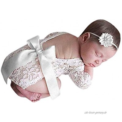 Yihaifu Baby Deep V Backless Kleidung Neugeborenen Foto Lace Baby Tief V Romper Kleinkind Hohl Design Fotografie Kleidung