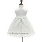 AHAHA Baby Mädchen Prinzessin Kleid Blumenmädchenkleid Taufkleid Festlich Kleid Hochzeit Partykleid Festzug Babybekleidung