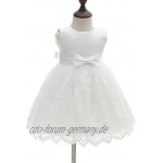 AHAHA Baby Mädchen Prinzessin Kleid Blumenmädchenkleid Taufkleid Festlich Kleid Hochzeit Partykleid Festzug Babybekleidung