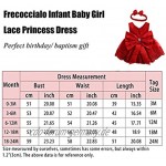 FRECOCCIALO Baby Mädchen Prinzessin Kleid 2tlg Set Bowknot Spitze Taufkleid Festlich Kleid Hochzeit Party Festzug Taufe Tutu Kleid 0-2 Jahre