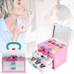tulipde Mädchen so tun als Spielen Sie MakeupSetKosmetikKit Spielzeug mit tragbaren Box für Kinder Geschenke Popular