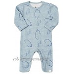 XYAN Bambusfaser Baby-Kleidung Babyjungen Langer Hülsenspielanzug mit Reißverschluss Farbe : Sky Blue Kid Size : Newborn