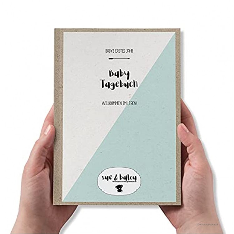 Babytagebuch zum Ausfüllen und Ankreuzen Geschenk zur Geburt Babys erstes Jahr Format DIN A5 Softcover
