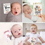 DREAMDEER Baby monatliche Meilensteinkarten Geburt bis 12 Monate Foto Prop Moment Karten 1#