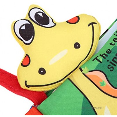 KAKAKE Baby Tuch Buch Perfektes Kinderspielzeug Verbessern Sie das Bewusstsein Baby Tuch Lesespielzeug für Kindertagsgeschenk für KindergeburtstagsgeschenkeDinosaur Cloth Book