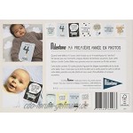 Milestone* Baby photo cards over the moon FR