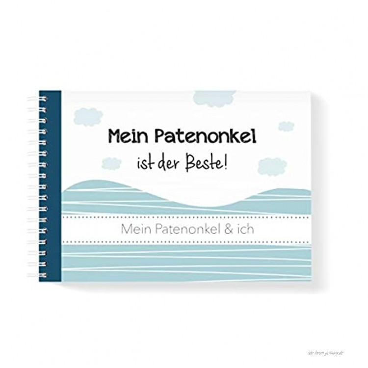 mintkind Erinnerungsbuch Mein Patenonkel und Ich I Momente und Erinnerungen festhalten I Fotoalbum Geschenkidee DIY