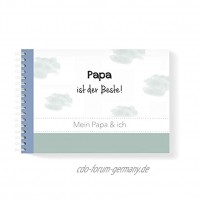 mintkind®"Mein Papa und ich" Buch zum Ausfüllen I Geschenk-Idee für den Papa I Erinnerungsbuch als Geschenk für den Vater zum Vatertag zum Geburtstag oder zu Weihnachten