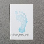 Pearhead 00008 Neugeborene Hand Fußabdruck AuflageSaubere Tintenauflage 2 mal verwendbar blau