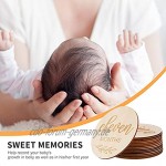 STOBOK Holz Baby Monatliche Milestone Karten Doppelseitige Baby Ankündigung Karten Schwangerschaft Reise Milestone Marker für Foto Prop Milestone Discs