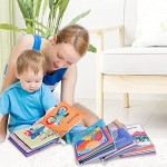 Stoffbuch für Babys Bücher aus Stoff für Babys Lernspielzeug weich Geschenk für Kinder
