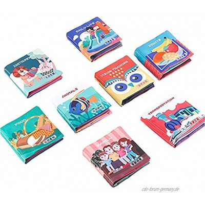 Stoffbuch für Babys Bücher aus Stoff für Babys Lernspielzeug weich Geschenk für Kinder