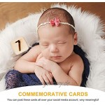 TOYANDONA Holz Baby Monatliche Milestone Karten Baby Wachstum Milestone Foto Sharing Requisiten Neugeborenen Fotografie Requisiten für Ansagen Bilder 13Pcs