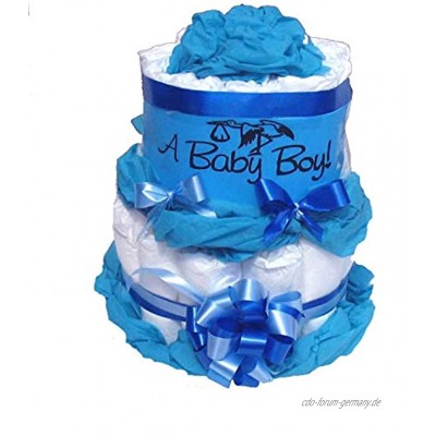 Windeltorte Jungen | It's a Boy! | Geschenk zur Geburt & Taufe