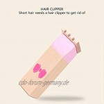 Simulationsfriseurwerkzeug Übung Verfeinerte Handbewegungen Schönheitshaarspielzeug 3D-Simulationsdesign Ungiftig Verbessern Sie die praktische Fähigkeit von KindernGB-pink haircut bag
