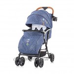 Chipolino 2 in 1 Kinderwagen April bis 22 kg klappbar Vorderräder gefedert Farbe:blau
