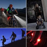 LED Sicherheitslicht Set 6PCS Warnleuchte für Kinderwagen Kinder Schulranzen Nachtläufer Bergsteiger Hunde Leuchtanhänger 3 Modi Blinklicht