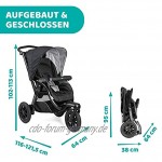 Chicco Trio Activ3 Kinderwagen 3 in 1 Modulares Baby Travel System mit Kit Car 3-Rad Kinderwagen Kinderwagenaufsatz und Babyschale Gruppe 0+ mit klappbarem kompaktem Verschluss