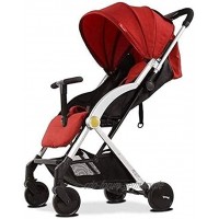 Baby-Kinderwagen Neugeborenenwagen-Infant-Kinderwagen-Baby-Kinderwagen Kinderwagen-faltendes leichte Kleinkinderwagen kann sitzen und legen Falten Color : Red