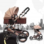 Kinderwagen für Neugeborene tragbarer Kinderwagen-Kinderwagen-Kinderwagen-Kinderwagen mit umgewandelter Stoßdämpfer mit umwandelbarer Stoßdämpfer für Säuglinge Neugeborenen Sitzen und Schlafwagen-Al