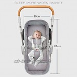 Kinderwagen-Reisesysteme Anti-Shock Springs-Hochblick-Kinderwagen mit Windel-Tasche kompakter Wandel-Kinderwagen Caddy Geschenk für Neugeborene Säuglinge Kleinkinder Babys 3 in 1