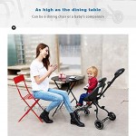 Leichter Baby-Regenschirm-Kinderwagen faltbarer Säuglingswagen-Kinderwagen mit Traggurt einfacher Säuglings-Sitztransfer Color : Blue