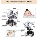 13 teiliges Qualitäts-Kinderwagenset 2 in 1 COSMO-ECO all inclusive Paket in 35 Farbe