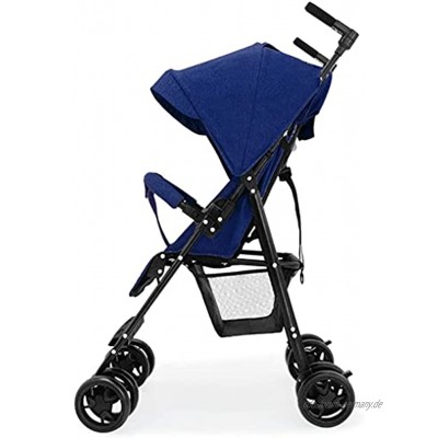 Leichter Babywagen Tragbarer leichter Kinderwagen stilvolle Multifunktionsfunktion vorbei Color : Blue