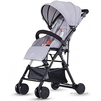 Leichter neugeborener Babykutsche Lightweight Baby-Kinderwagen-Kinderwagen-Buggy-Kinderwagen Color : Gray